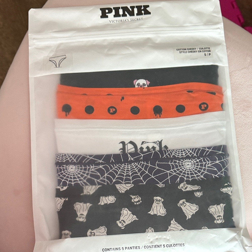 PINK Victoria's Secret Halloween Panties Set. Size small. NWT